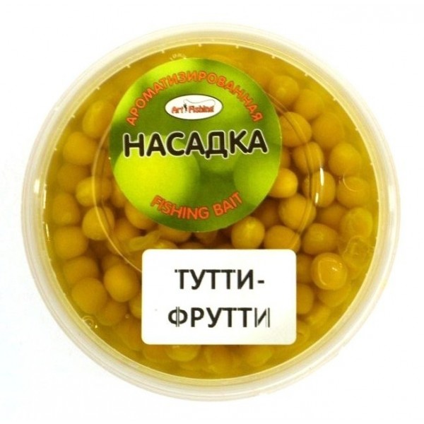 Горох насадковий для риболовлі, Art Fishing, банку, 250мл, смак Тутті-Фрутті